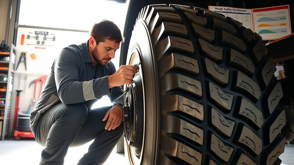 adjust tire pressure accordingly