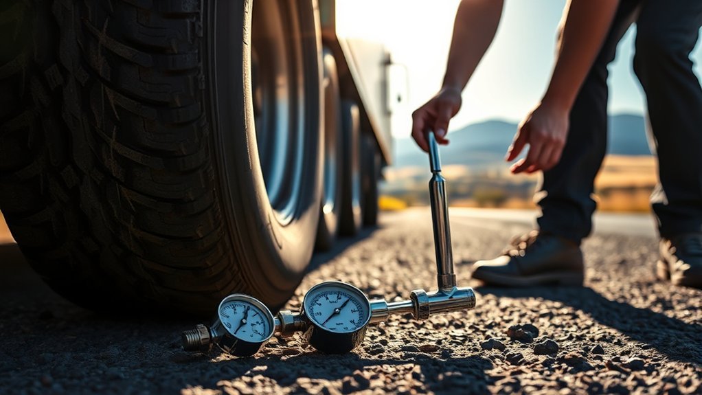 adjust tire pressure regularly