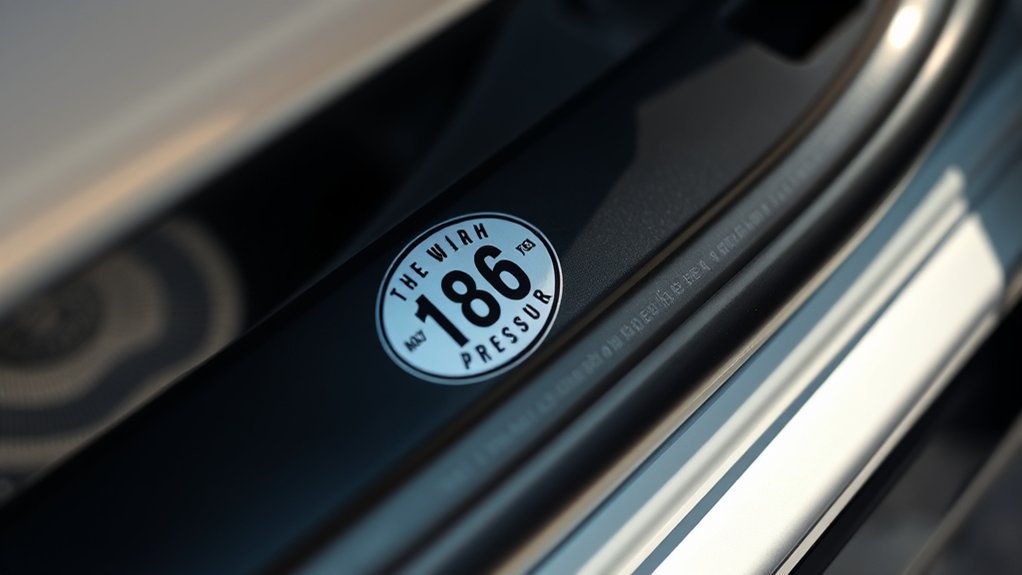 check tire pressure sticker