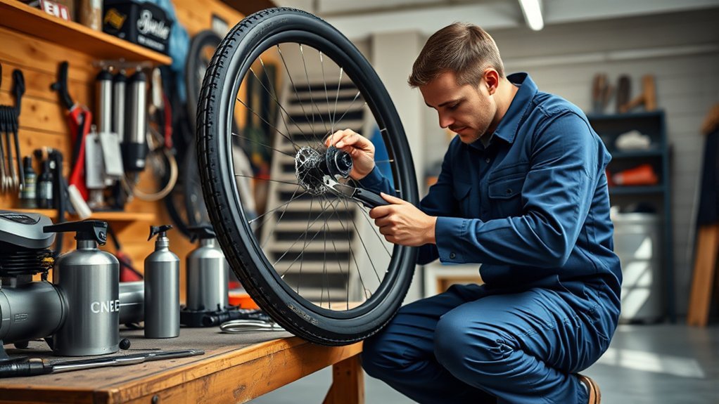 Choosing an inflation method for seating a tubeless tire bead