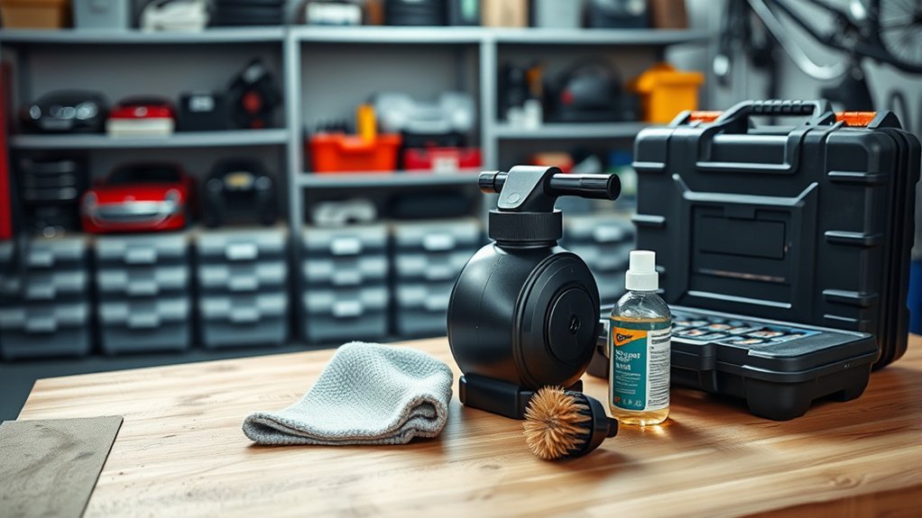 clean and store tire inflator