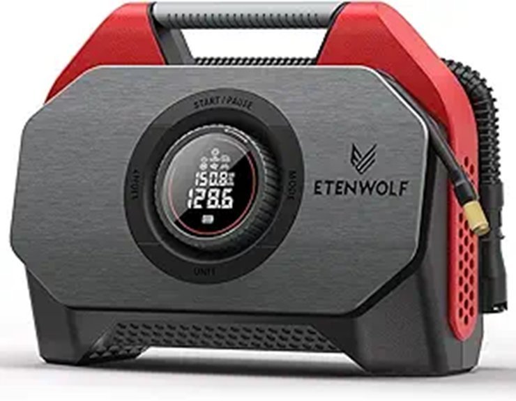 ETENWOLF VORTEX S6SE Cordless Tire Inflator (Red)