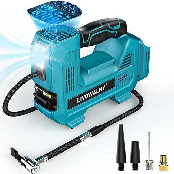 LIVOWALNY Cordless Tire Inflator (Makita 18V No Battery)