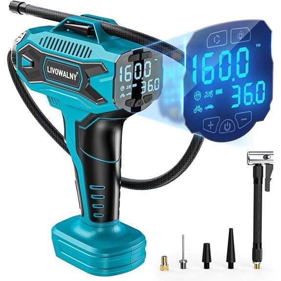 LIVOWALNY Cordless 160PSI Tire Inflator (Makita 18V)