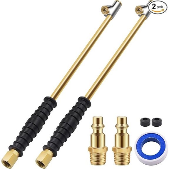 SAFELIFE Extended Dual Head Air Chuck for Trucks