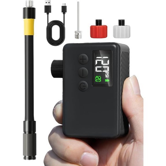 Mini Bike Electric Air Pump with Digital Gauge