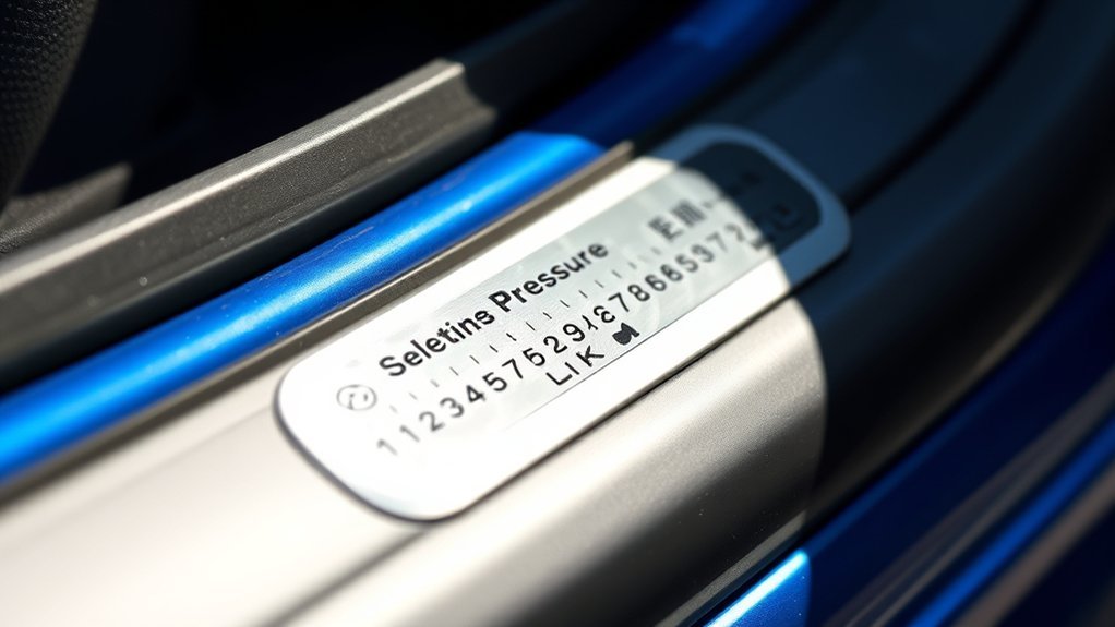 find recommended tire pressure