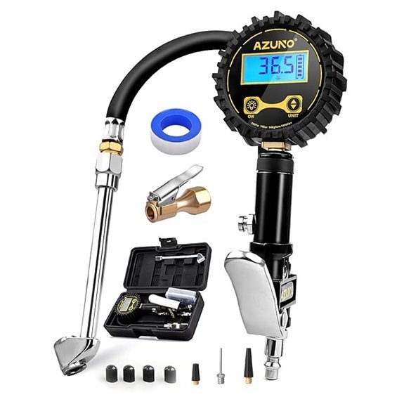 AZUNO Digital Tire Inflator with 200 PSI Gauge