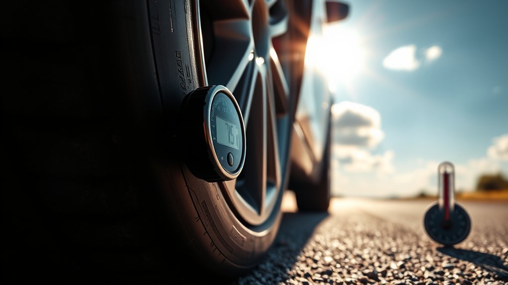 hot tire pressure adjustment