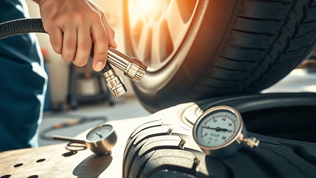 inflate spare tire correctly