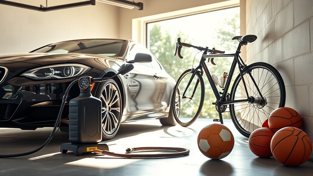 inflate tires accurately quickly