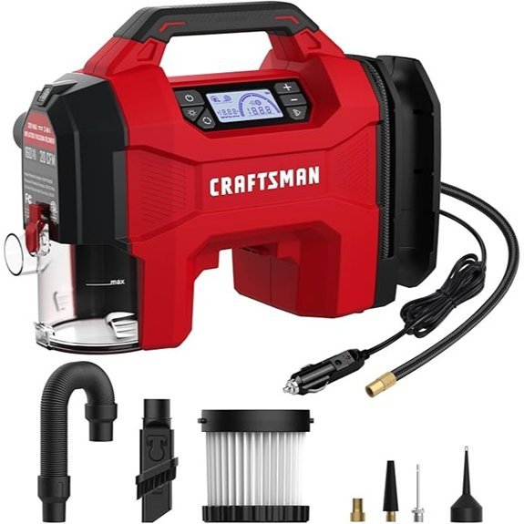 CRAFTSMAN 3-in-1 Inflator Vacuum Blower (Tool Only)
