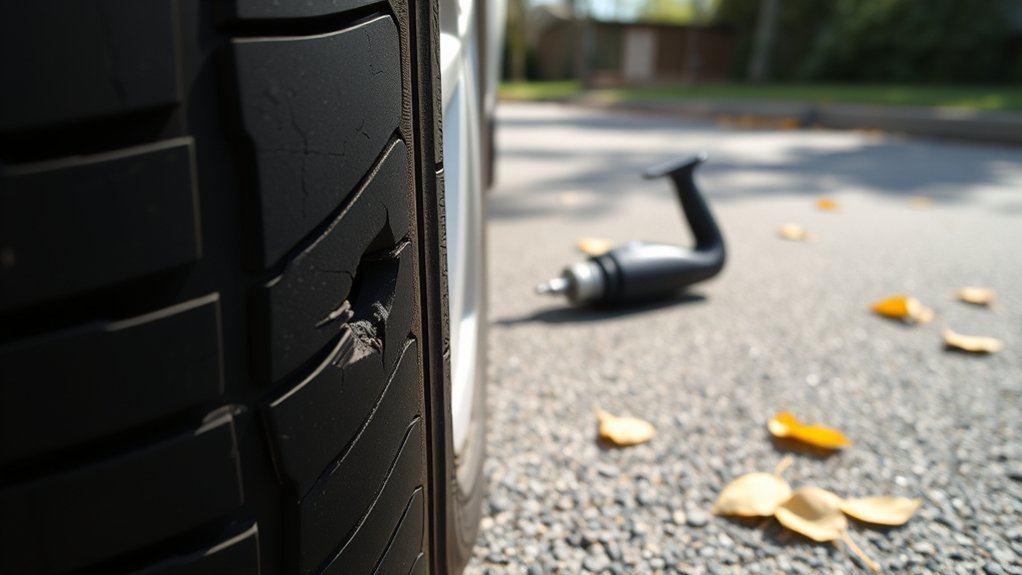 inspect tire for damage