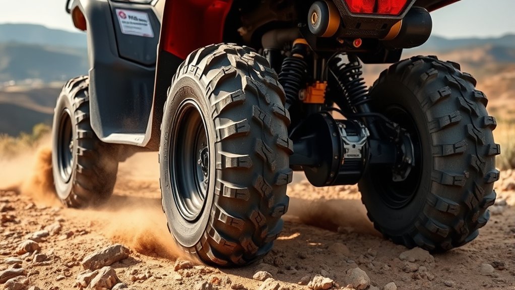 lower psi enhances traction