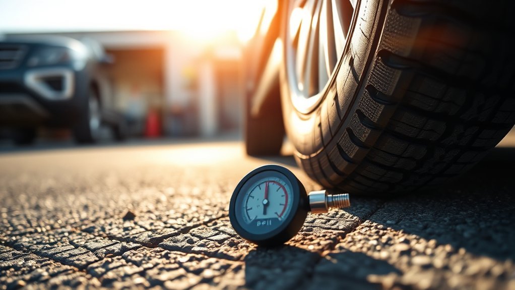 maintain proper tire pressure
