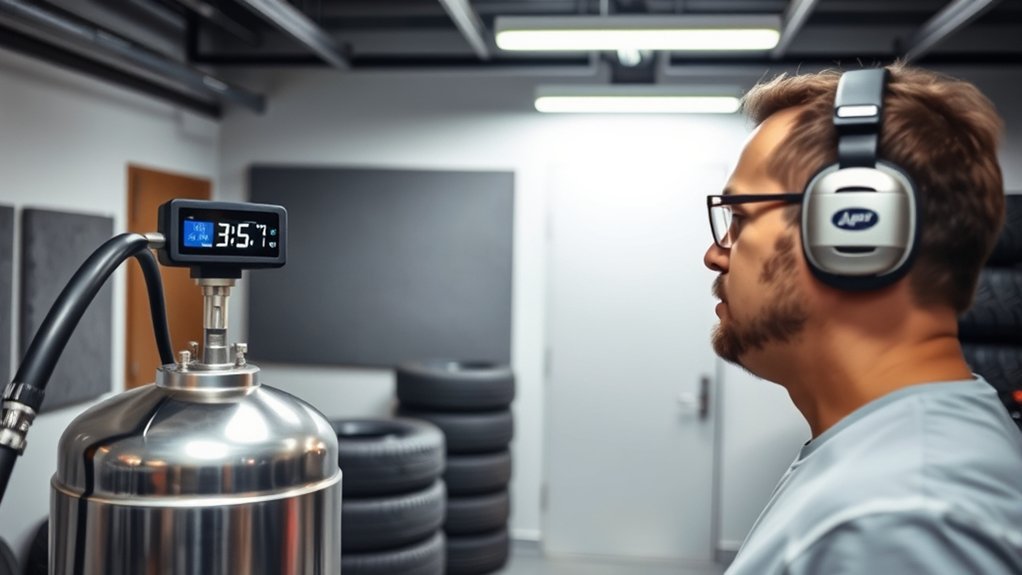 measure inflator noise accurately