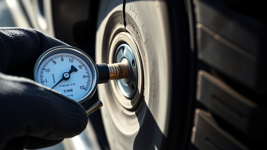 monitor tire pressure regularly