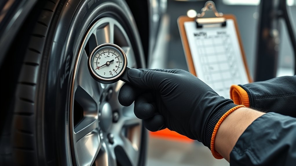 monthly tire pressure check