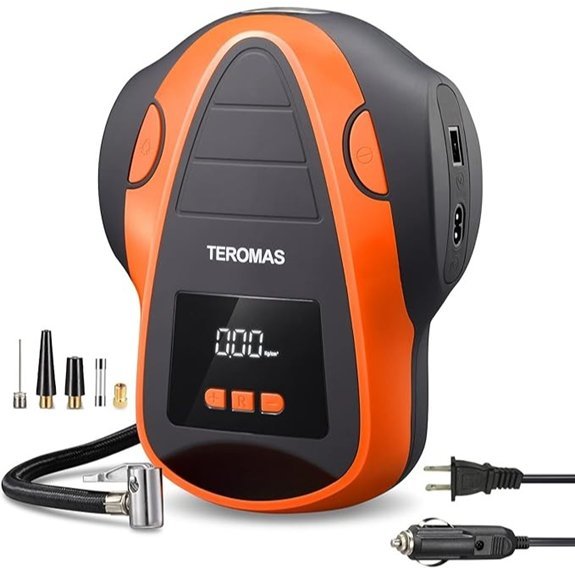 TEROMAS Portable Tire Inflator Air Compressor (Digital)