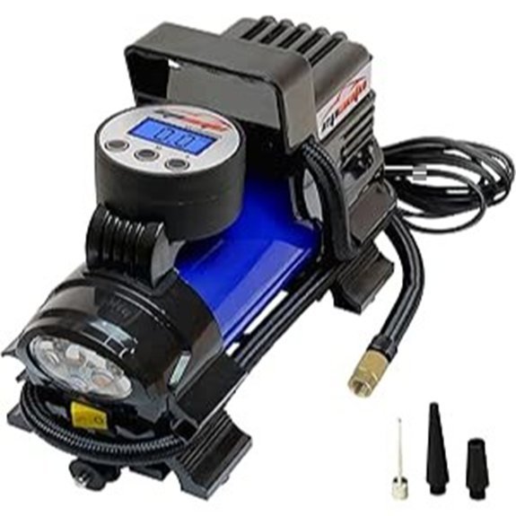 EPAuto 12V DC Portable Air Compressor Pump Digital Tire Inflator