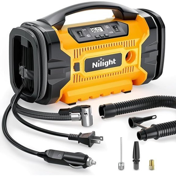 Nilight Portable 160PSI Dual-Power Tire Inflator