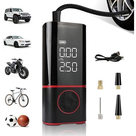KITLUCK Portable Tire Inflator with Digital Gauge