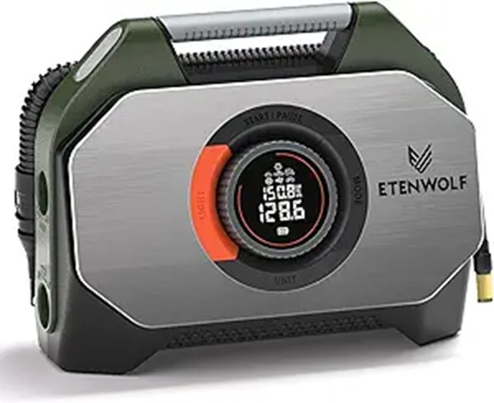 ETENWOLF VORTEX S7 Portable Tire Inflator (Olive)
