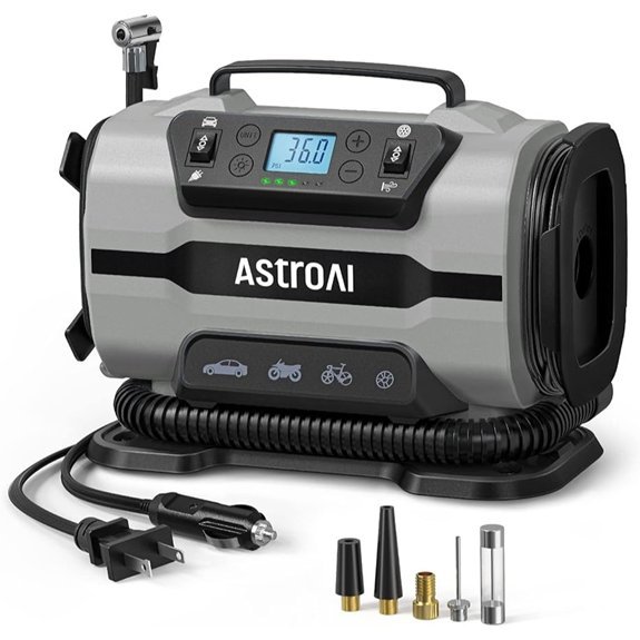 AstroAI Portable Tire Inflator Pump 150PSI (Gray)