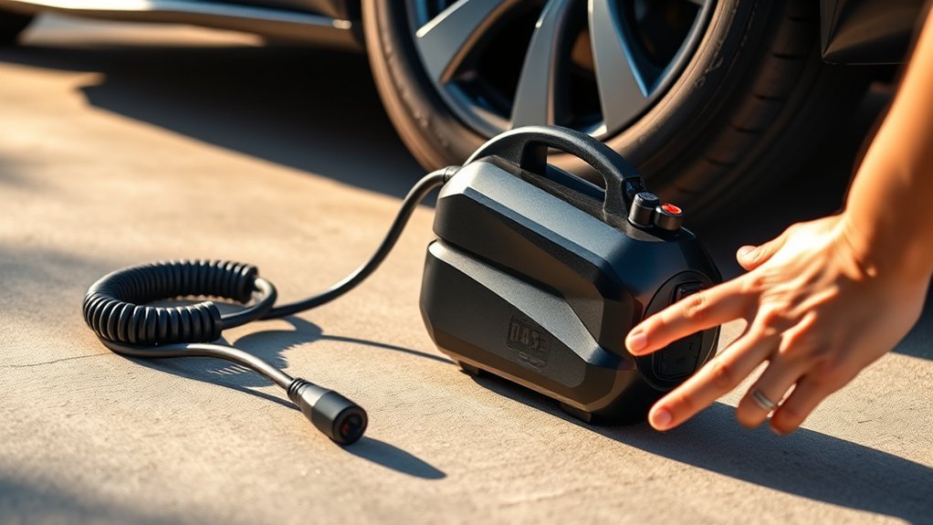 portable tire inflator usage