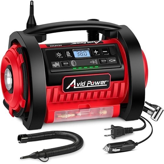 AVID POWER Portable Tire Inflator with Dual Motors
