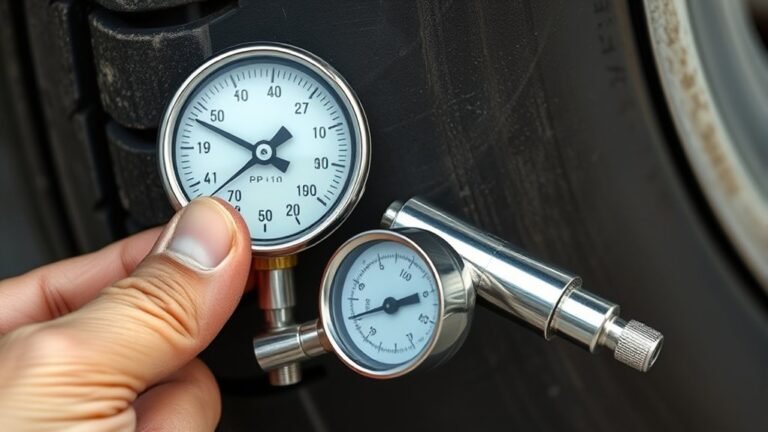 reading analog tire gauges