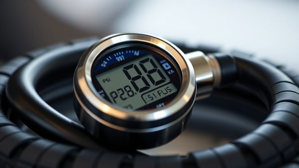 reading digital tire gauges