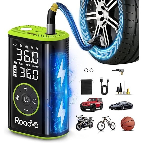 Roadvo Portable Tire Inflator Air Compressor (150PSI)