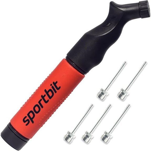 SPORTBIT Hand Pump for Sports Balls with Needles