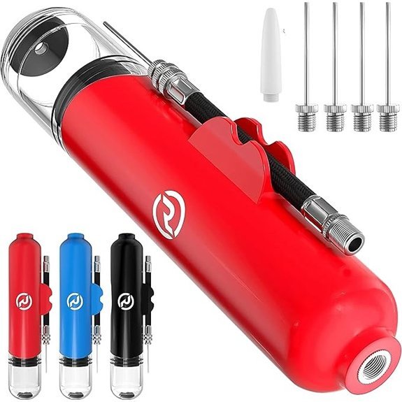 Ball Hand Pump for Sports Balls with 5 Needles