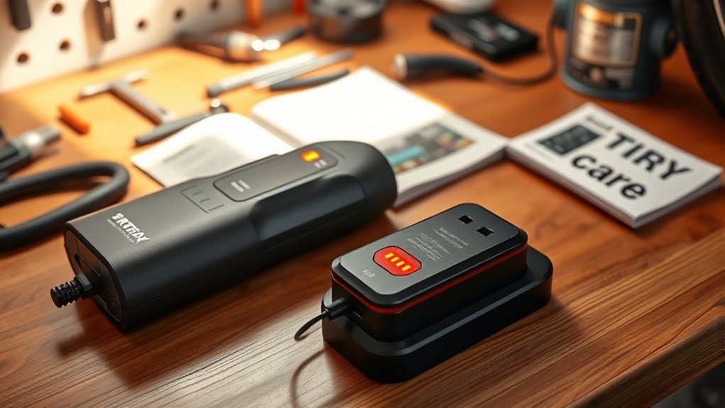 tire inflator battery maintenance