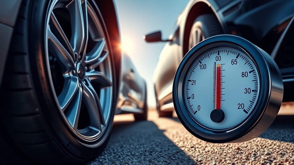 tire pressure changes temperature