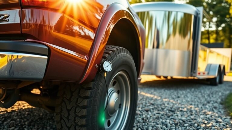 tire pressure for towing