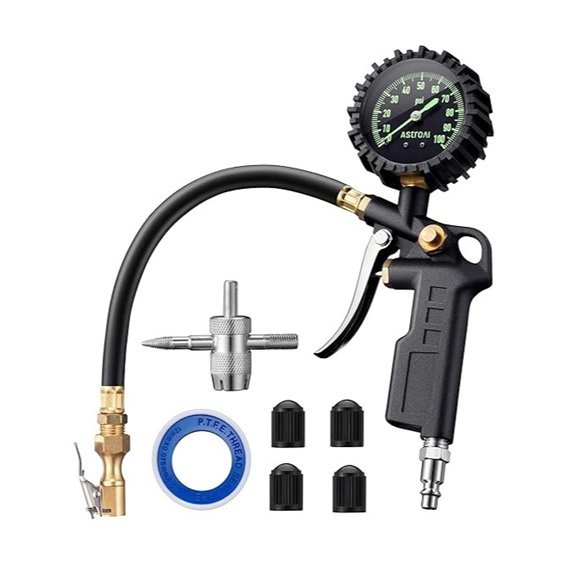 AstroAI 100 PSI Tire Pressure Gauge with Inflator