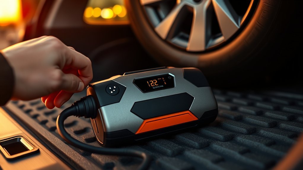 top battery tire inflator