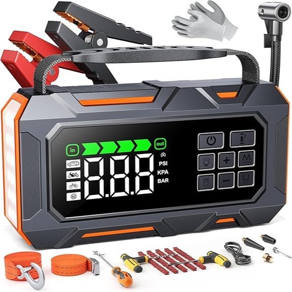 TREKURE 16-in-1 Car Jump Starter with Air Compressor