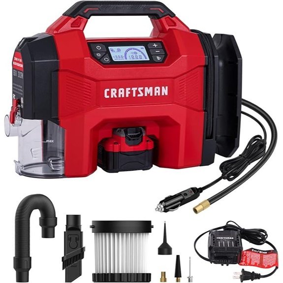 CRAFTSMAN 3-in-1 Tire Inflator Kit with Battery