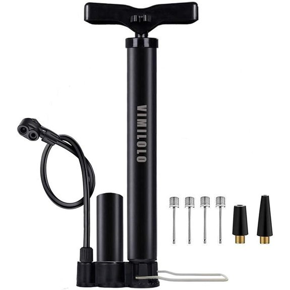 VIMILOLO Bike Floor Pump with Gauge (Presta/Schrader)