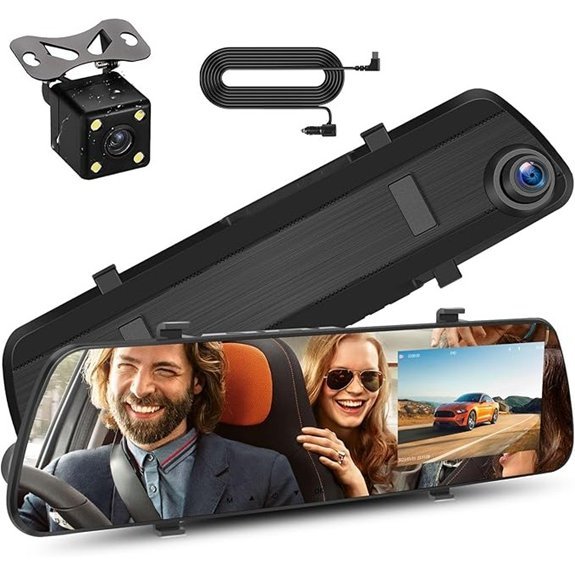 Mirror Dash Cam with 1080P IPS Screen