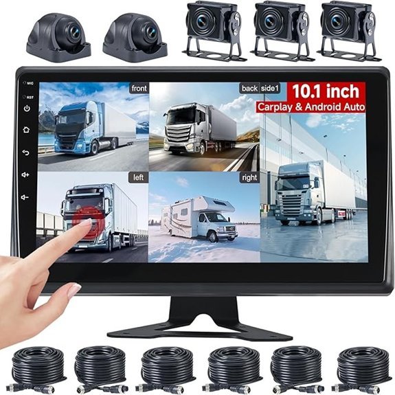 RV Backup Camera System with 10.1 inch Touch Screen