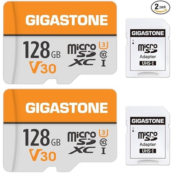GIGASTONE 128GB Micro SD Card 2-Pack