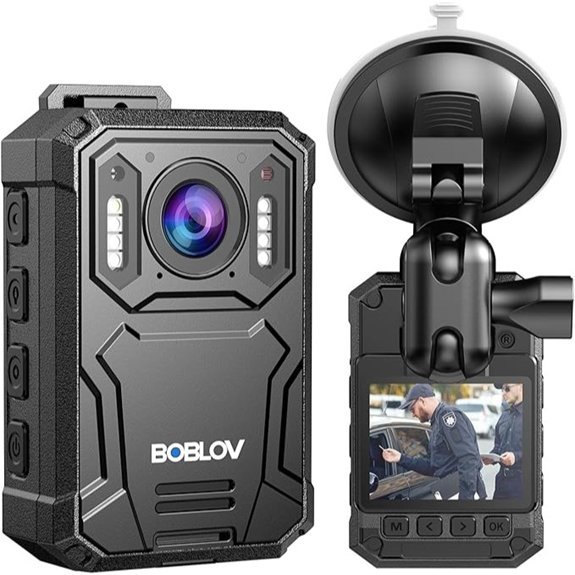 BOBLOV KJ23Pro 2K Body Camera with Night Vision