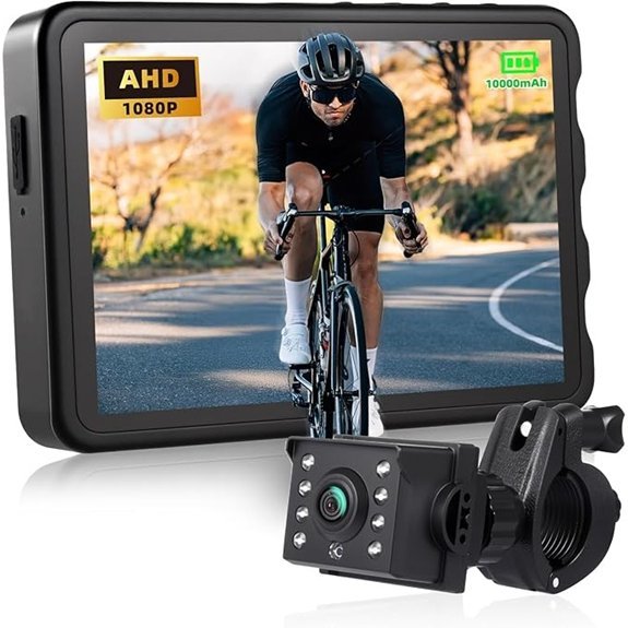 360° Bike Rear View Camera with 10000mAh Battery