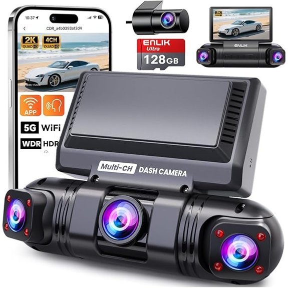 ENLIK 4-Channel Front & Rear 360 Dash Cam