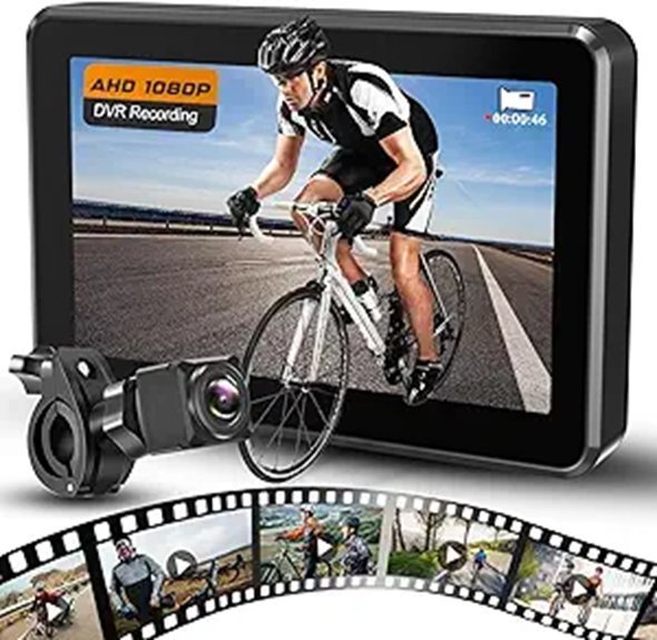 Bike Rear View Camera with 4.3'' HD Monitor